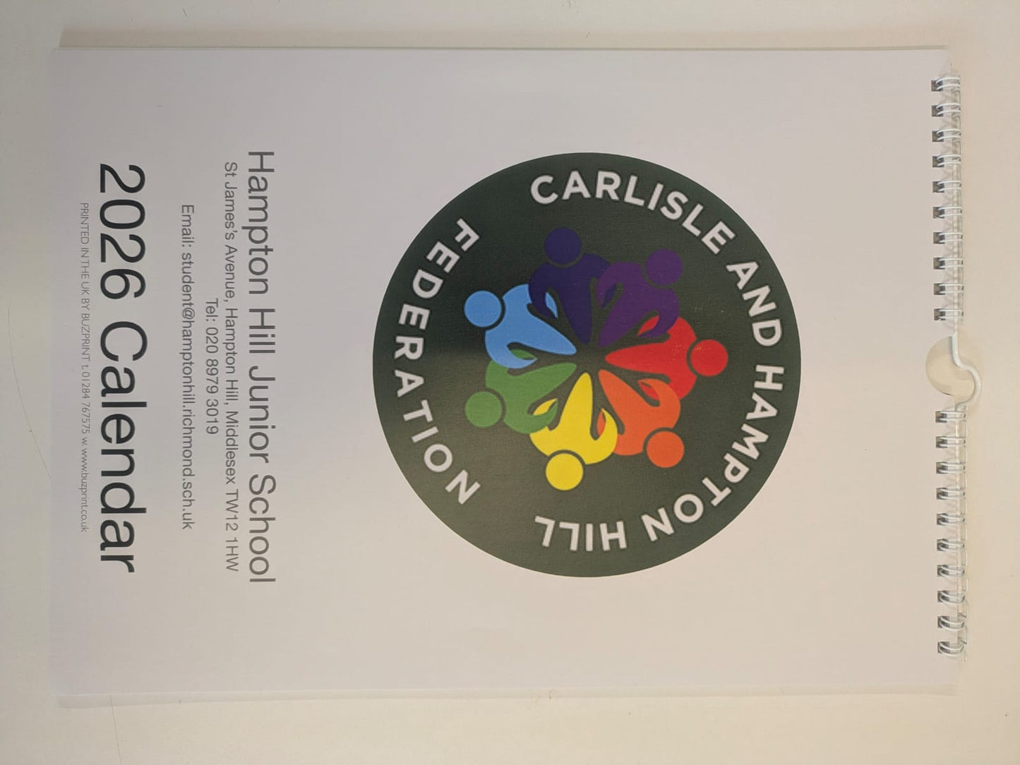 HHJS 2026 Annual Calendar